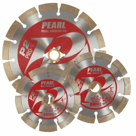 PEARL P2 Pro-V Segmented Blades for Concrete and Masonry 9 x .100 x 5/8, DIA, 7/8 PV009S